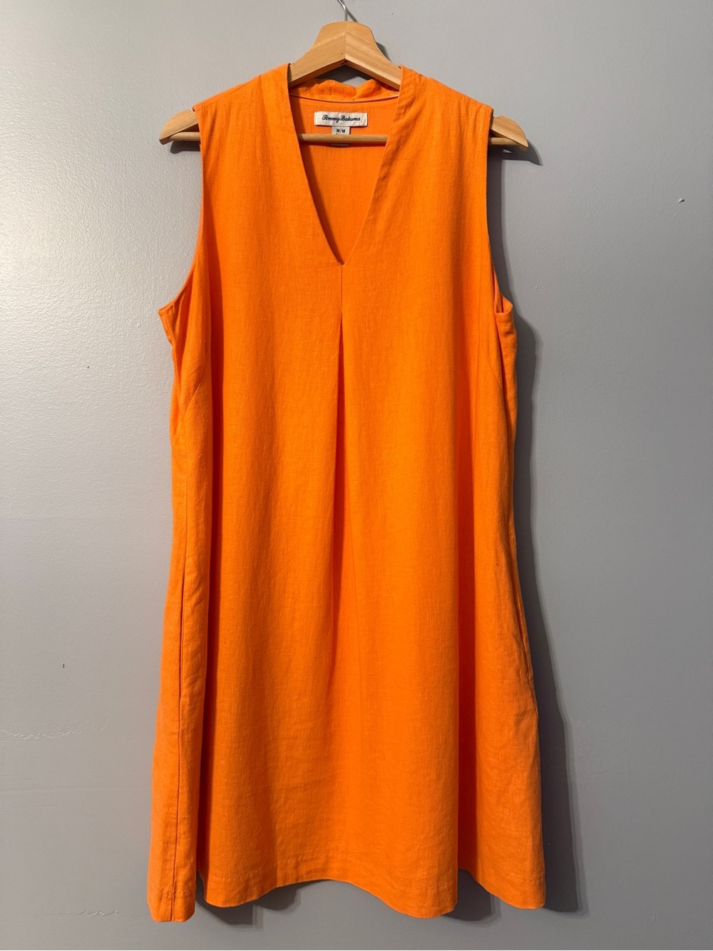 Tommy Bahama Daphne Sleeveless Linen Blend Shift Dress Med